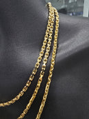18k 3mm Anchor Link chain Solid/Full