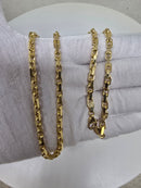 18k 4.1mm Anchor Link chain Solid/Full