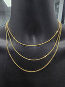 18k 2mm Anchor Link chain Solid/Full