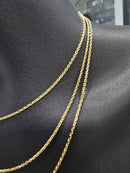 18k 2mm Anchor Link chain Solid/Full