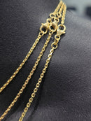 18k 2mm Anchor Link chain Solid/Full