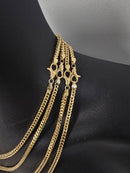 14k 3.5mm franco yellow gold