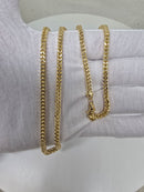 14k 3.5mm franco yellow gold