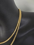 14k 3.5mm Franco yellow gold solid/full