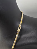 14k 4mm franco diamond cut solid/full