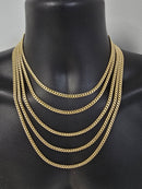 14k 4.5mm miami cuban link yellow gold