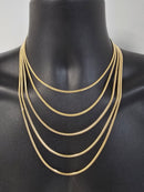 14 karats, 3mm, maillon cubain solid