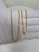 14 karats, 3mm, maillon cubain solid