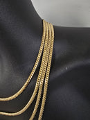 14k 4mm Miami Cuban Link solid/full