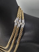14k 7mm Monaco chains