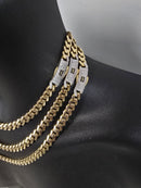 14k 8mm Monaco chains