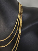 14k 2mm byzantine chain solid/full
