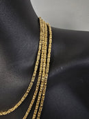 14k 3mm byzantine chain solid/full