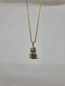 Rope Chain 10kt + money bag Pendant 10 karat