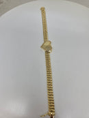 10k yellow gold  Heart bracelet