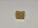 Bague avec pépite d'or 10 carats