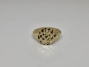 Bague en forme de pépite ronde en or 10 carats