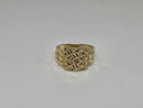 Bague nugget en or jaune 10k