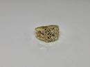 Bague nugget en or jaune 10k