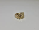 10K nugget square Ring
