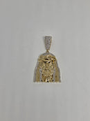 10k jesus round 0.60ct diamonds