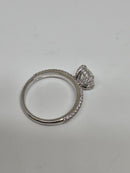 Beautiful round Shape 1.74CT VS Lab Diamond Engagement Rings in 14K