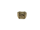 10k yellow gold horse ring