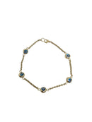 bracelet mauvais oeil en or 10k