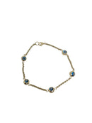 bracelet mauvais oeil en or 10k