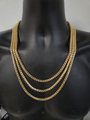 5mm 10k Franco round Yellow Gold Solid/full