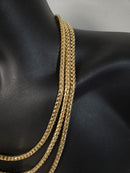 5mm 10k Franco round Yellow Gold Solid/full