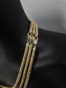 5mm 10k Franco round Yellow Gold Solid/full