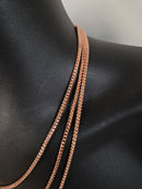 10k 3mm rose Gold Franco Chain solid/full