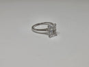 Bague de fiançailles en or jaune 14k 3.31ct Oval vs diamant lab