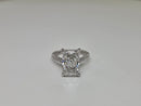 Bague de fiançailles en or jaune 14k 3.31ct Oval vs diamant lab