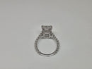 Bague de fiançailles en or jaune 14k 3.31ct Oval vs diamant lab