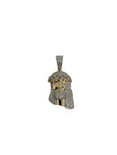 10k Jesus white eyes 1.22ct Diamonds