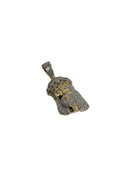10k Jesus white eyes 1.22ct Diamonds
