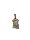 10k small Jesus piece 0.35ct diamonds