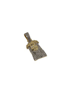 10k small Jesus piece 0.35ct diamonds