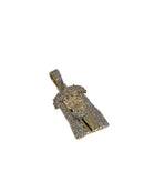 10k Medium Jesus piece 0.72ct diamonds
