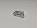 Beautiful pear Shape 3.75CT VS Lab Diamond Engagement Rings in 18k