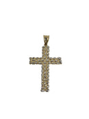 10k DuoColor nugget cross