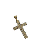 10k DuoColor nugget cross