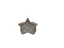 10k Star Ring 1.68ct baquettes  of  Diamonds