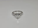Beautiful Pear Shape 3.75CT VS Lab Diamond Engagement Rings in 14k