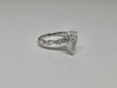Beautiful Pear Shape 3.75CT VS Lab Diamond Engagement Rings in 14k