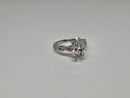 Bague de fiançailles en or blanc 14k 3.28ct Marquise  vs diamant lab style infinie