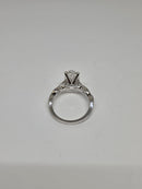 Bague de fiançailles en or blanc 14k 3.28ct Marquise  vs diamant lab style infinie