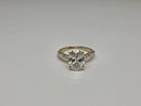 Bague de fiançailles en or jaune 14k 3.80ct oval  vs diamant lab